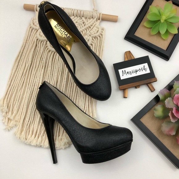 Michael Kors Shoes - Michael Kors Gideon Glittered Leather Pump